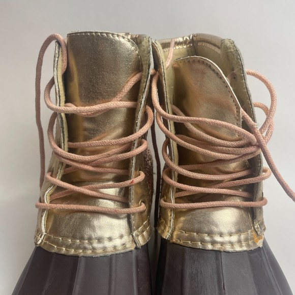 Avanti kids rose pink/brown Glitter Duck Boots size 2 - Picture 8 of 13